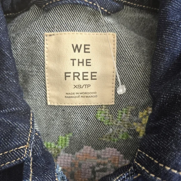 NWOT WTF Madison City Embroidered Jacket By Free People - Picture 7 of 8